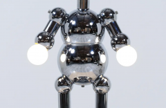 Italian Modern Chrome Robot Sculpture Lamp by Torino - 2536769