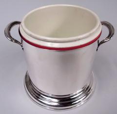 Italian Modern Classical Sterling Silver Ice Bucket - 3819711