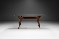 Italian Modern Dining Table with Glass Top Italy 1950s - 3886670