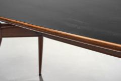 Italian Modern Dining Table with Glass Top Italy 1950s - 3886690