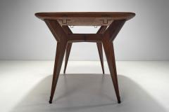 Italian Modern Dining Table with Glass Top Italy 1950s - 3886692