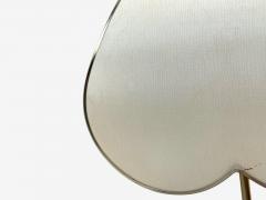 Italian Modern Gilt Iron Fabric Large Table Lamp Italy 1970s - 4257213