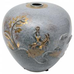 Italian Modern Glazed Pottery Vase - 4197562