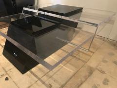 Italian Modern Lucite and Lacquer Coffee Table Saporiti - 4654841