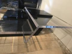 Italian Modern Lucite and Lacquer Coffee Table Saporiti - 4654843