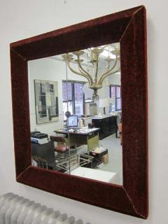 Italian Modern Neoclassical Venetian Wall Mirror with Antique Red Velvet Frame - 1787596
