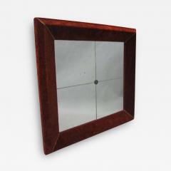 Italian Modern Neoclassical Venetian Wall Mirror with Antique Red Velvet Frame - 1791364