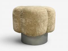 Italian Modern Ottomans Fabric Painted Wood Italy 1930s - 4626622