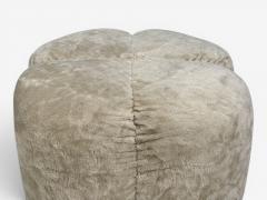 Italian Modern Ottomans Fabric Painted Wood Italy 1930s - 4626624