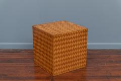 Italian Modern Parquetry Cube Side Table - 1205149