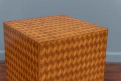 Italian Modern Parquetry Cube Side Table - 1205150