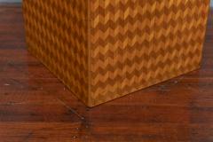 Italian Modern Parquetry Cube Side Table - 1205151