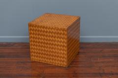 Italian Modern Parquetry Cube Side Table - 1205153