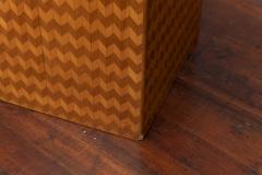Italian Modern Parquetry Cube Side Table - 1205154