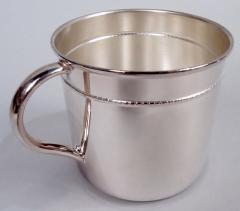 Italian Modern Sterling Silver Baby Cup - 3798541