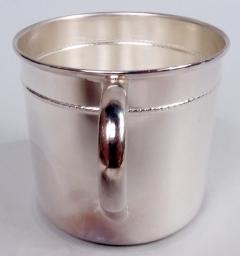 Italian Modern Sterling Silver Baby Cup - 3798543