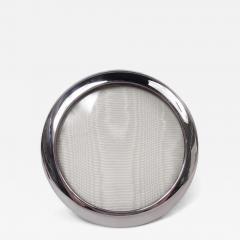 Italian Modern Sterling Silver Round Picture Frame - 4344641