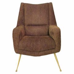 Italian Modern Upholstered Armchair Carlo di Carli 1950s - 4172140
