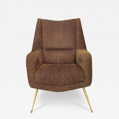 Italian Modern Upholstered Armchair Carlo di Carli 1950s - 4204814
