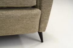 Italian Modern Upholstered Armchairs with Tapered Feet Italy ca 1950s - 2958778