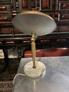 Italian Modern brass and glass Sputnik desk lamp with agate base - 4361986
