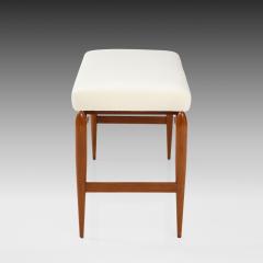 Italian Modernist Bench in Ivory Boucl  - 3216241