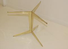 Italian Modernist Brass And Marble Side Table - 823281