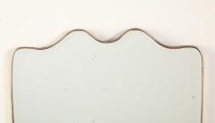 Italian Modernist Brass Framed Mirror circa 1940 - 4782959