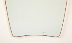 Italian Modernist Brass Framed Mirror circa 1940 - 4782962