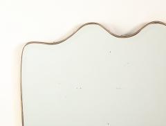 Italian Modernist Brass Framed Mirror circa 1940 - 4782978