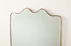 Italian Modernist Brass Framed Mirror circa 1940 - 4782993