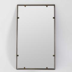 Italian Modernist Brass Mirror 1960s - 3584898