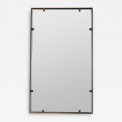 Italian Modernist Brass Mirror 1960s - 3590920