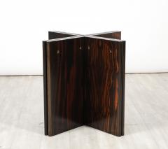 Italian Modernist Macassar Ebony Square Dining Table Italy circa 1960 - 3525477