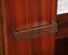 Italian Modernist Sculptural Cerused Oak Dry Bar Cabinet circa 1940 - 4783769