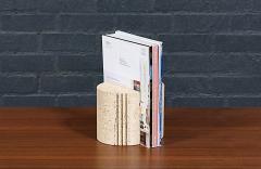 Italian Modernist Travertine Bookends by Fratelli Mannelli for Marble Art - 4573387