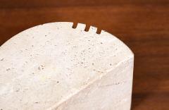 Italian Modernist Travertine Bookends by Fratelli Mannelli for Marble Art - 4573886