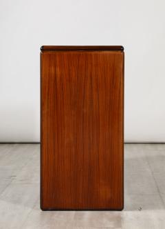 Italian Modernist Wood and Chrome Console Table Italy circa 1960 - 3525029