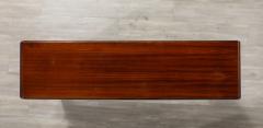 Italian Modernist Wood and Chrome Console Table Italy circa 1960 - 3525044
