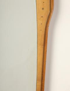 Italian Modernist Wood and Glass Mirror circa 1960 - 4783217