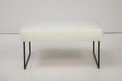 Italian Modernist Wrought Iron Chaise and Ottoman Italy circa 1960 - 3452857
