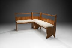 Italian Modular Bench with Upholstered Seats Italy ca 1950s - 4103837