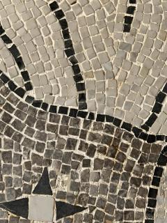 Italian Mosaic Tile Wall Plaque or Table Top of a Centurion in Wood Carved Frame - 3508411