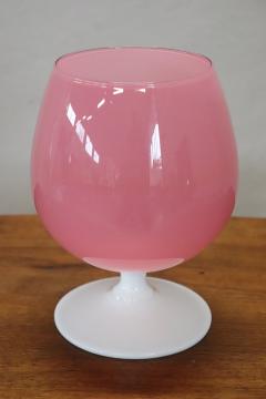Italian Murano Art Glass Pink Vase Circa 1960s - 4095062