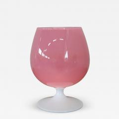 Italian Murano Art Glass Pink Vase Circa 1960s - 4097603