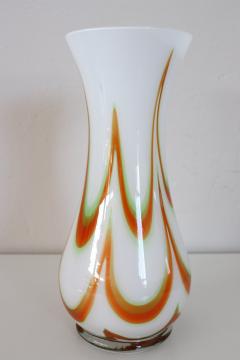 Italian Murano Art Glass Vase with Kinetic Decoration 1960s - 2458708
