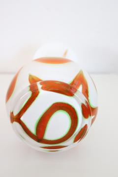 Italian Murano Art Glass Vase with Kinetic Decoration 1960s - 2458709