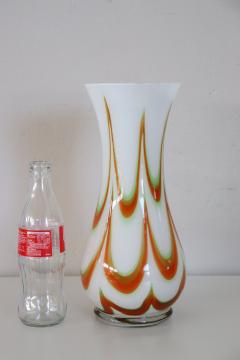 Italian Murano Art Glass Vase with Kinetic Decoration 1960s - 2458711