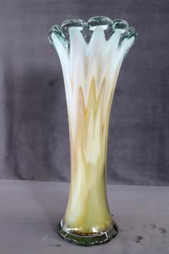 Italian Murano Artistic Glass Tall Vase 1960s - 3602640