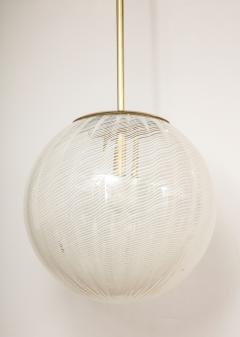 Italian Murano Glass Globe Chandelier or Pendant Italy circa 1960 - 3011521